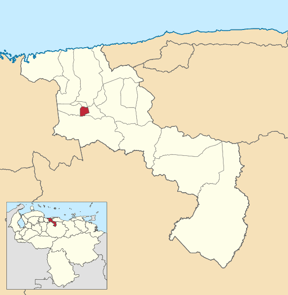 Ubicación geográfica del municipio José Ángel Lamas, Aragua